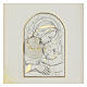 Bas-relief, gold sterling silver, Mary and baby s2