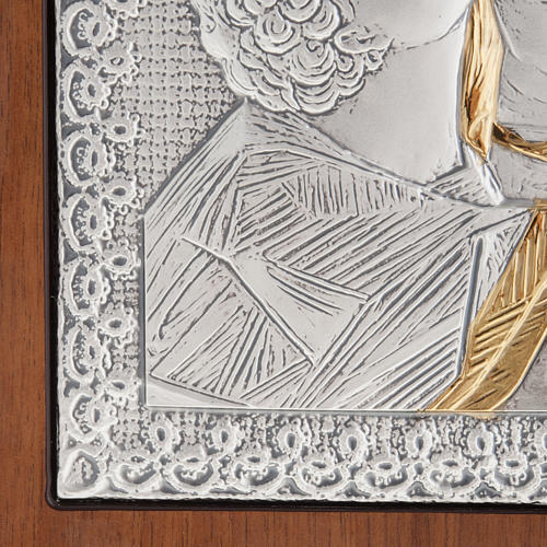 Bas-relief, gold and silver, Our Lady of Tenderness 3