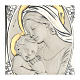 Bas-relief Notre Dame avec l'enfant Jésus argent or s2