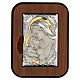 Bas-relief, gold and silver, Our Lady kissing baby Jesus s1