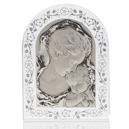 Ciondolo Madonna Con Gesù Bambino In Argento 925 | Gioiello Religioso AFP