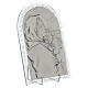 Bajorrelieve de palta Virgen del Ferruzzi, marco de vidrio s2