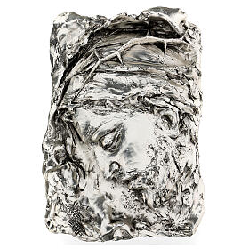 Silver Bas-relief, face of Christ with crown of thorns