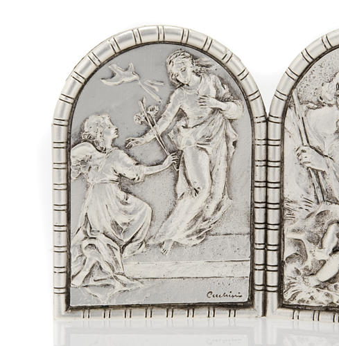 Bas-relief Triptych, Holy Family, Crucifixion, Annunciation 2
