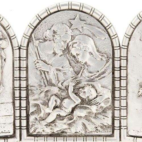 Bas-relief Triptych, Holy Family, Crucifixion, Annunciation 4