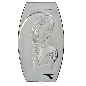 Bild Gottesmutter mit Kind aus SIlber 20x33cm
