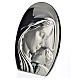 Obraz łuk Madonna i Dzieciątko płytka srebra 20x28 cm s2