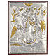 Relief Gottesmutter der Knoten Silber 13x18cm s1