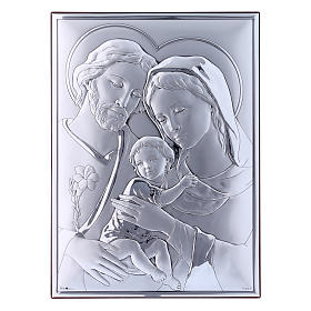 Obraz Święta Rodzina bilaminat tył z prestiżowego drewna 26x19 cm