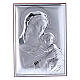 Bild aus Bilaminat von Madonna mit Jesuskind mit Rűckseite aus edlem Holz, 18 x 13 cm s1