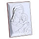 Bild aus Bilaminat von Madonna mit Jesuskind mit Rűckseite aus edlem Holz, 18 x 13 cm s2