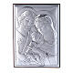 Bild aus Bilaminat der Heiligen Familie mit Rűckseite aus edlem Holz, 12 x 8 cm s1
