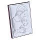 Bild aus Bilaminat von Maria mit Jesus mit Rűckseite aus edlem Holz, 12 x 8 cm s2