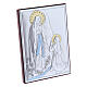 Bild aus Bilaminat der Muttergottes von Lourdes mit Rűckseite aus edlem Holz, 11 x 8 cm s2
