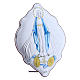 Immaculate Mary oval embroidered painting with refined wooden back 31X21 cm s2