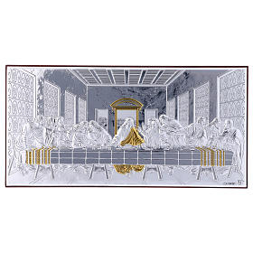 Obraz Ostatnia Wieczerza bilaminat tył z prestiżowego drewna 11,2x22,4 cm