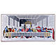 The Last Supper painting in colored laminboard with refined wooden back 11,2X22,4 cm s1