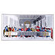 The Last Supper painting in coloured laminboard with refined wooden back 16,8X33,6 cm s1