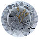 Diamant avec plaque métal blé calice raisin 4 cm s1