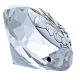 Diamante con placca metallo spiga, grano, calice e uva 4 cm s2