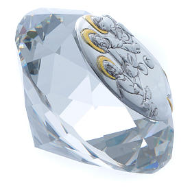 Diamante com chapa metal Última Ceia 4 cm