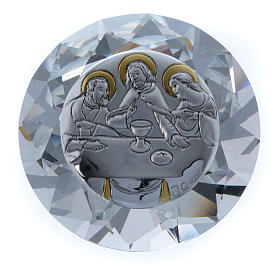 The Last Supper crystal diamond with metal plate 4 cm