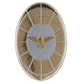 Obraz Gołębica Duch Święty Bernini złoty bilaminat tył drewno 33x22 cm