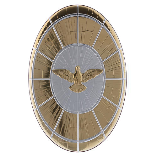 Obraz Gołębica Duch Święty Bernini złoty bilaminat tył drewno 33x22 cm 1
