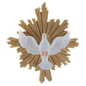 Obraz z żywicy Gołębica Duch Święty dekorowany ręcznie 25x22 cm