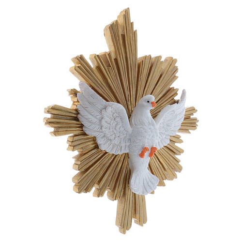 Obraz z żywicy Gołębica Duch Święty dekorowany ręcznie 25x22 cm 2