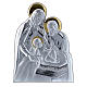 Holy Family painting in aluminium with wooden back 21,6X16,3 cm s1