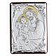 Bilaminate bas-relief St Joseph with baby Jesus 10x7 cm s1