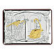 Bas-relief argent bilaminé Annonciation 10x7 cm s1