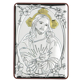 Bajorrelieve bilaminado Jesús Misericordioso 10x7 cm