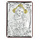 Bajorrelieve bilaminado Jesús Misericordioso 10x7 cm s1