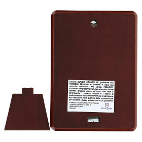 Baixo-relevo bilaminado São Francisco com menino 10x7 cm s3