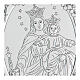 Flachrelief aus Bilaminat mit Maria Helferin der Christen, 10 x 7 cm s2