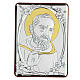 Flachrelief aus Bilaminat mit dem heiligen Pater Pio, 10 x 7 cm s1