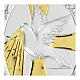 Bilaminate bas-relief Dove of Peace 10x7 cm s2
