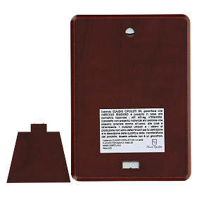 Baixo-relevo bilaminado Madonnina de Ferruzzi 10x7 cm s3