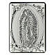 Bas-relief argent bilaminé Notre-Dame de Guadalupe 10x7 cm s1