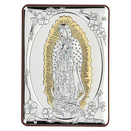 Baixo-relevo bilaminado Nossa Senhora de Guadalupe 10x7 cm 1