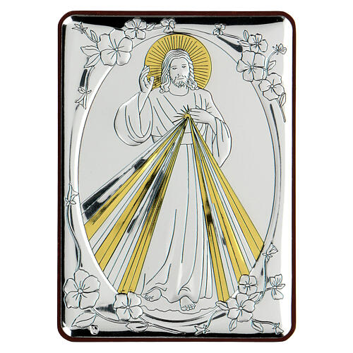 Flachrelief aus Bilaminat mit segnendem Christus, 10 x 7 cm 1