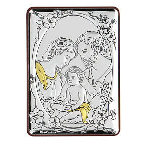 Flachrelief aus Bilaminat der Heiligen Familie, 10 x 7 cm