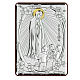 Bas-relief in bilaminate silver Our Lady of Fatima 10x7 cm s1