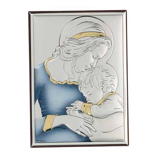 Płaskorzeźba bilaminat, Madonna z Dzieciątkiem Mugnoza, 18x14 cm 1