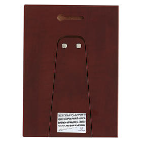 Baixo-relevo bilaminado Virgem com o Menino de Mugnoz 18x14 cm s3