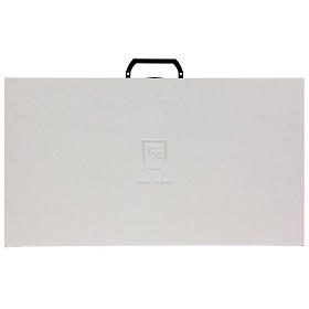 Baixo-relevo bilaminado esmaltado Última Ceia 30x60 cm s4