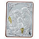 Bildchen zum Aufstellen aus Silber-Laminat Heilige Familie, 6,5x5 cm s1