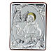 Bildchen zum Aufstellen aus Silber-Laminat San Francesco, 6,5 cm s1